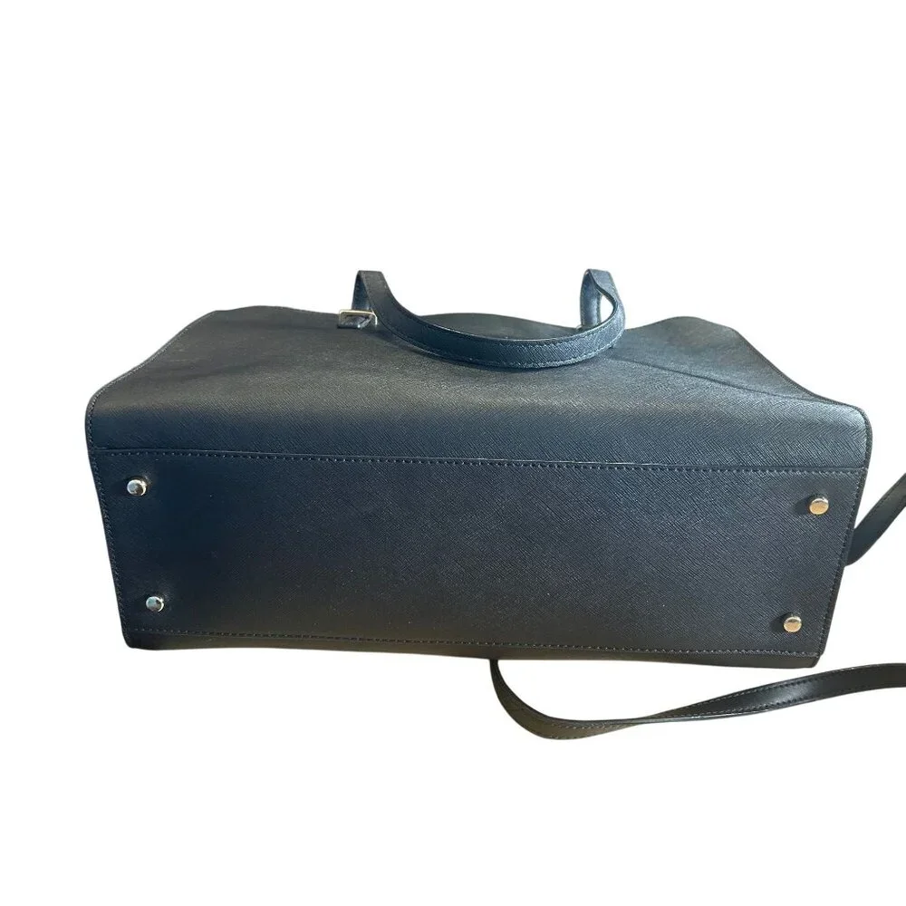 Kate Spade Cedar Street Jensen Black Leather Shoulder Bag Tote Bag - Picture 13 of 13